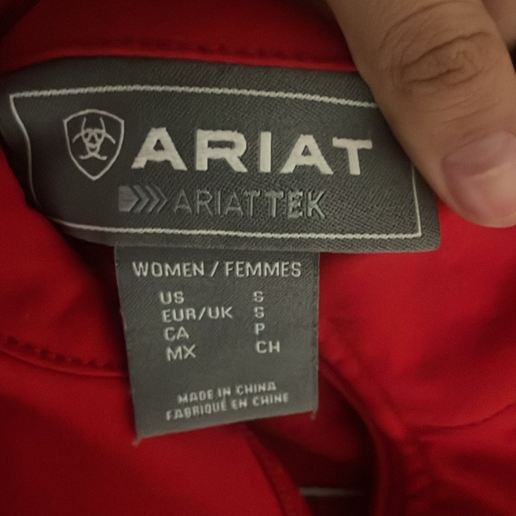 RED ARIAT JACKET WITH MEXICO FLAG - Picture 4 of 4